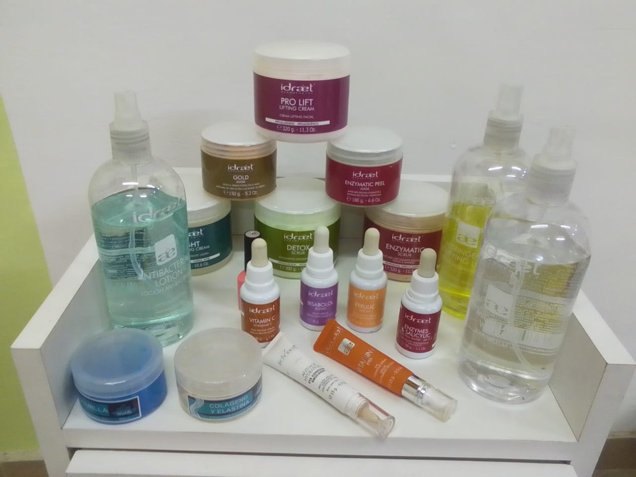Productos profesionales que usamos en nuestros tratamientos faciales